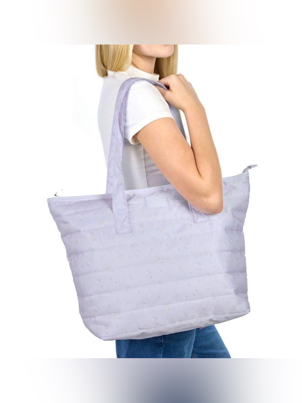 LoveShackFancy x Target Yoobi Everblooming Rosettes Ditsy Quilted Tote Bag